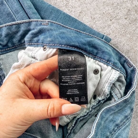Robert Rodriguez Denim Mi Ciello High Rise Light Wash Size 31 - Picture 7 of 8